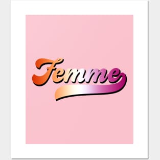 Femme - Retro Lesbian Posters and Art